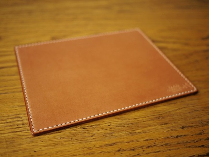 [ Le Cuir ] 手工皮革 真皮手工缝制鼠标垫/英国棕 - 鼠标垫 - 真皮 咖啡色