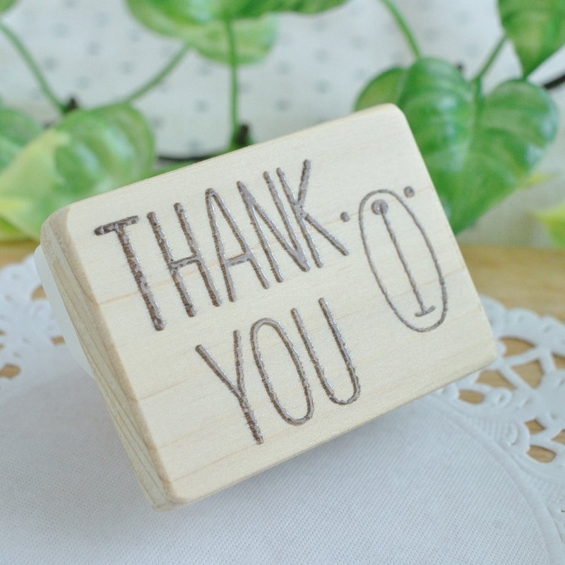 THANK YOU Kumabo Hanko - 印章/印台 - 橡胶 咖啡色