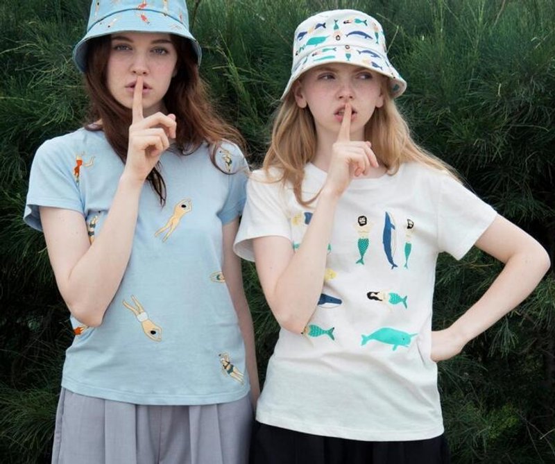 YIZISTORE 短袖T恤纯棉印花女T - 女装 T 恤 - 其他材质 