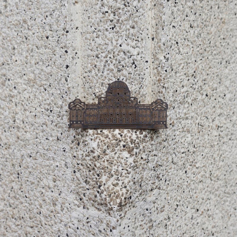 麦麦藏宝图-台湾博物馆 纸雕书签 | 在地文化 历史建筑 文具送礼 - 书签 - 纸 黑色