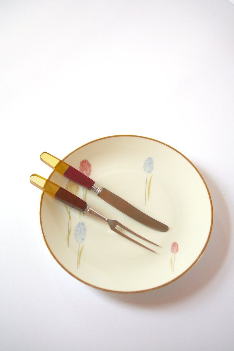 Vintage 复古餐具组 - 餐刀/叉/匙组合 - 其他材质 多色