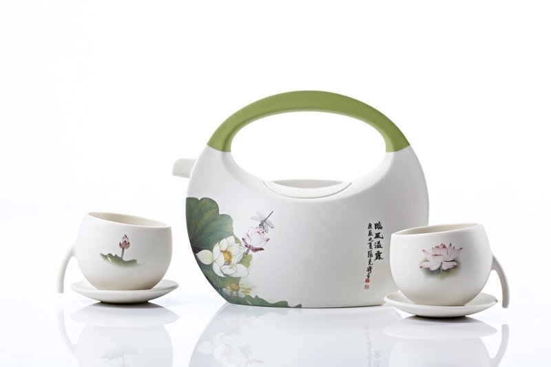 rondo Purse Tea Set 包包壶 - 绿夏荷 - 茶具/茶杯 - 其他材质 绿色
