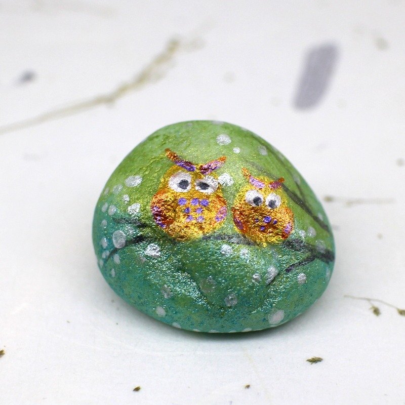 富察令儿·彩绘石头(小)—同在 - 摆饰 - 宝石 绿色