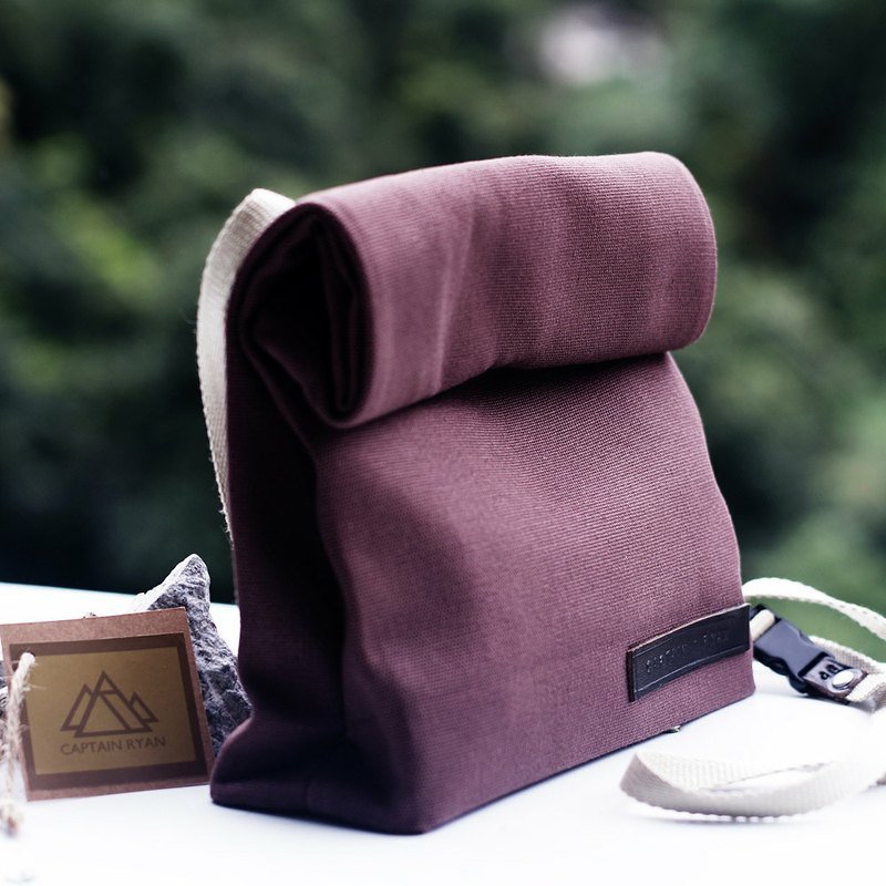 冒险随行包 紫红色 原创全手制 Adventure Bag by Captain Ryan - 侧背包/斜挎包 - 其他材质 红色