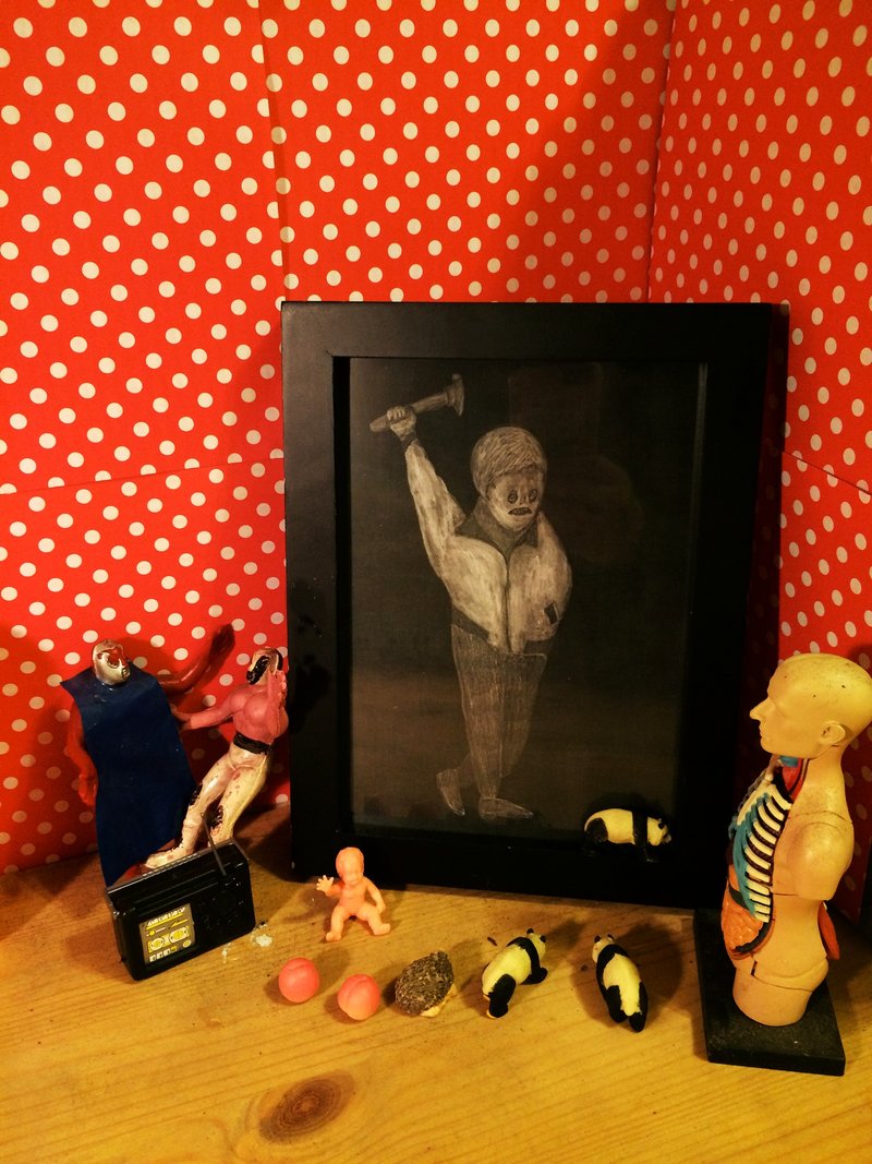 过去X未来多提无用 僵尸 zombie in my backyard 系列展览品 :Drive (2011) - 其他 - 纸 灰色