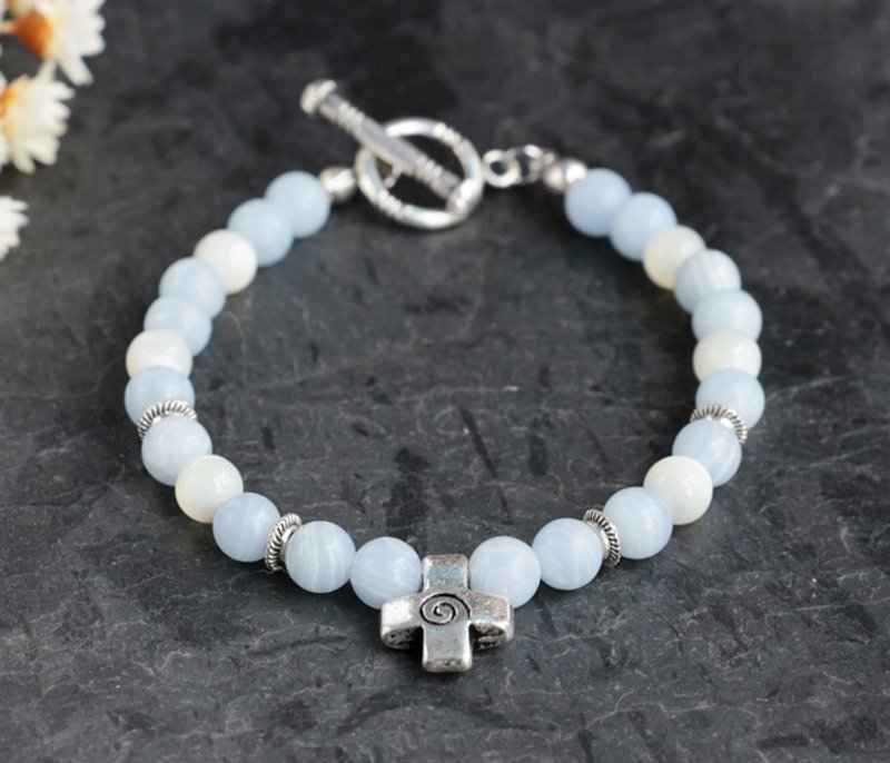 永恒守护者手链 FitterHandmade 天然石手创 极简几何 个性化 圣诞节 情人节 生日礼物 纪念日 交换礼物 - 手链/手环 - 宝石 