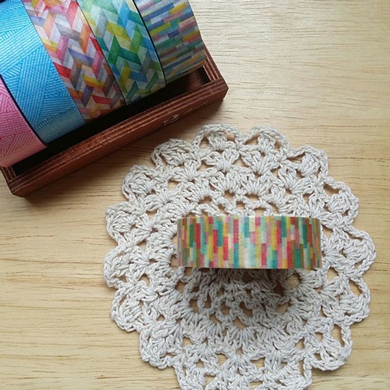 mt 和纸胶带 Deco【拼贴方块-粉色(MT01D220)】 - 纸胶带 - 纸 粉红色