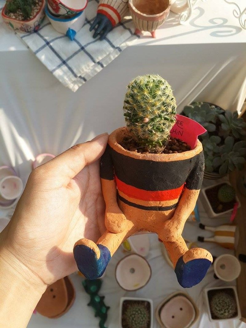 头上开了花 - 太空人花盆 "Flower Seat" ( flowerpot ) - 植栽/盆栽 - 其他材质 多色