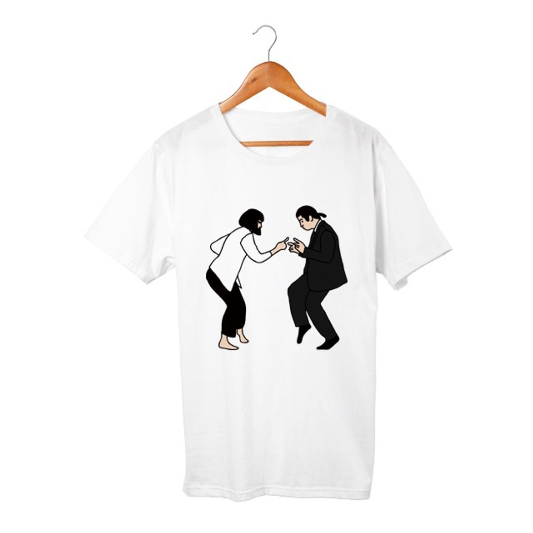 Mia & Vincent T-shirt - 中性连帽卫衣/T 恤 - 棉 白色