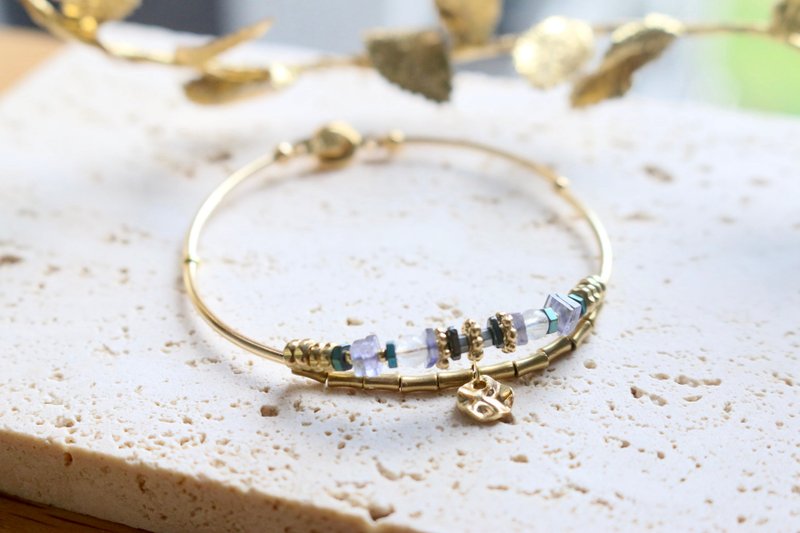 手链 堇青石 - 结合 - - 手链/手环 - 宝石 灰色