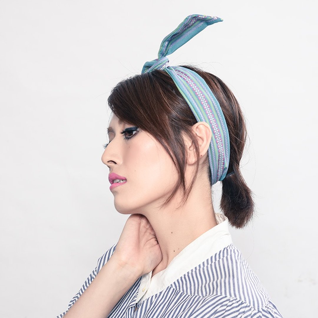 小夜灯 好烦小姐 发带 - 发饰 - 其他材质 蓝色