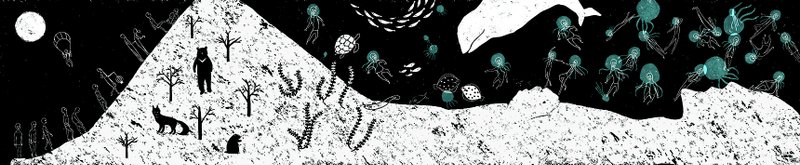 无味杂陈 系列海报 套组{放流＋染化} - 海报/装饰画/版画 - 纸 黑色