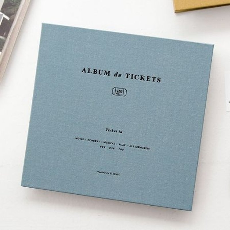 Iconic-美好时光票根记录本V4.1(100入)-湛蓝,ICO81364 - 相簿/相册 - 纸 白色
