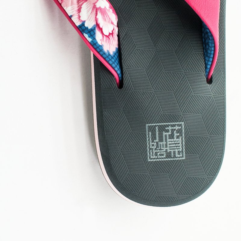 【厚履日】桃色人字拖 /夹脚不疼痛 / 舒适弹性厚底 / 女/赠神秘小礼物/ 雨天海滩旅行夏日/4号下标区 - 拖鞋 - 橡胶 红色