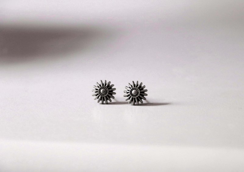 荆棘-耳环(帅气/中性) - 耳环/耳夹 - 其他金属 灰色