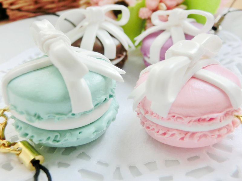 礼物蝶结马卡龙钥匙圈/吊饰 - 其他 - 其他材质 多色