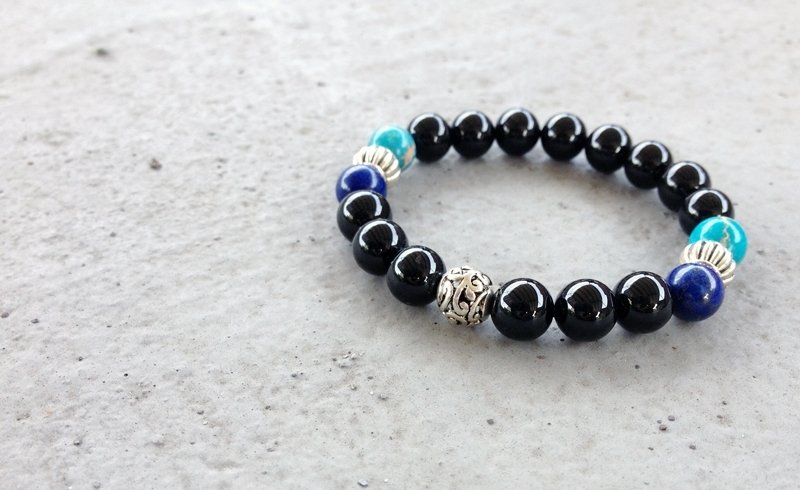 V-CIRCLE-宇宙。绣花球 - 手链/手环 - 其他材质 黑色