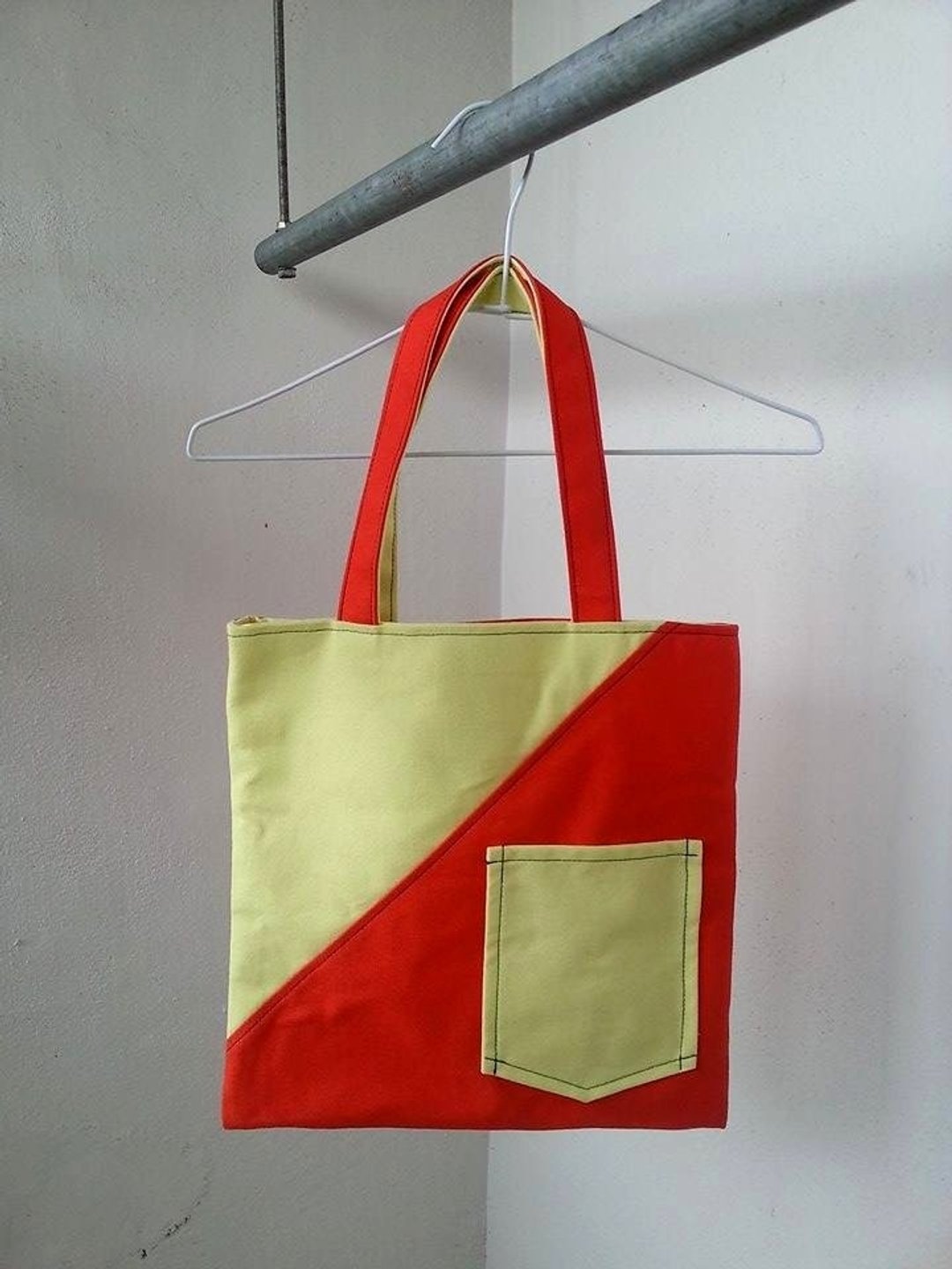 【No Ink】Reversible Carrier Bag-日正当中(女包) - 手提包/手提袋 - 其他材质 橘色