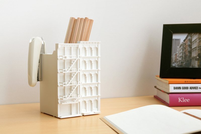 bitplay ARCHI 笔筒 - 纽约1号 - 笔筒/笔座 - 塑料 白色