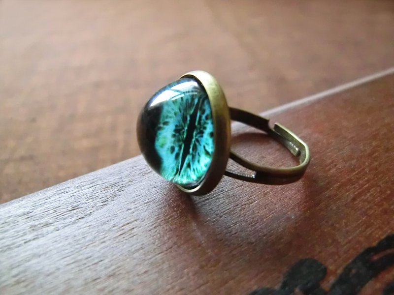 古铜印象 - 瞳孔戒指 - 戒指 - 其他金属 蓝色