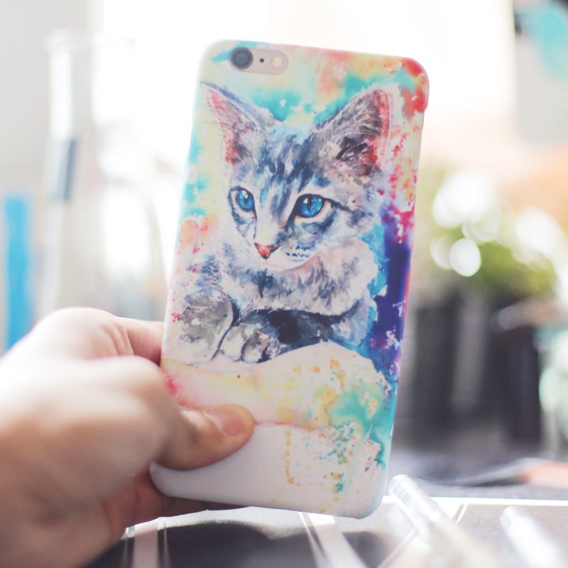 水彩画手机壳 CS-AN-003 - 手机壳/手机套 - 塑料 蓝色