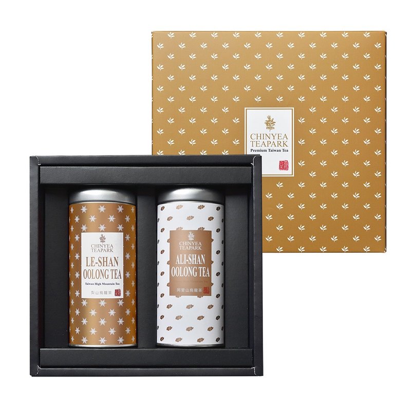 【2021 独家礼盒】臻藏 • 高山手采乌龙茶礼盒(梨山+阿里山) - 茶 - 其他金属 金色