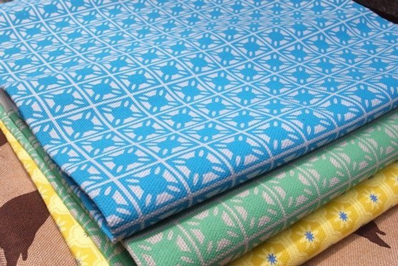 印花乐布料-旧花砖1号，土耳其蓝 - 其他 - 其他材质 