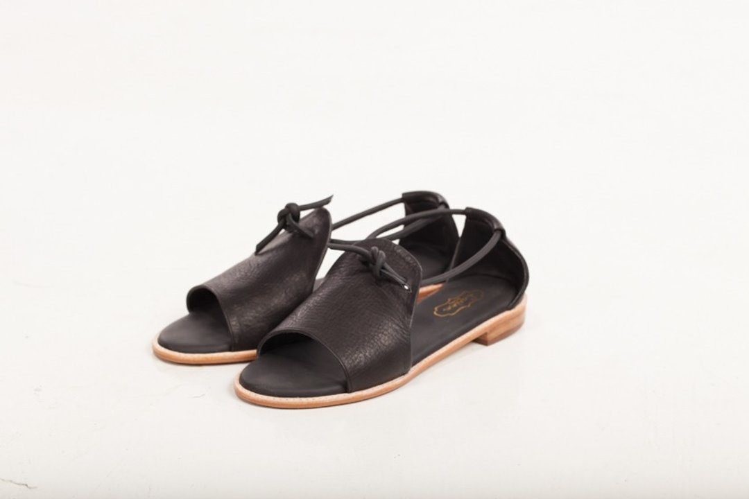 kettle sandal shoes - 女款休闲鞋 - 真皮 黑色
