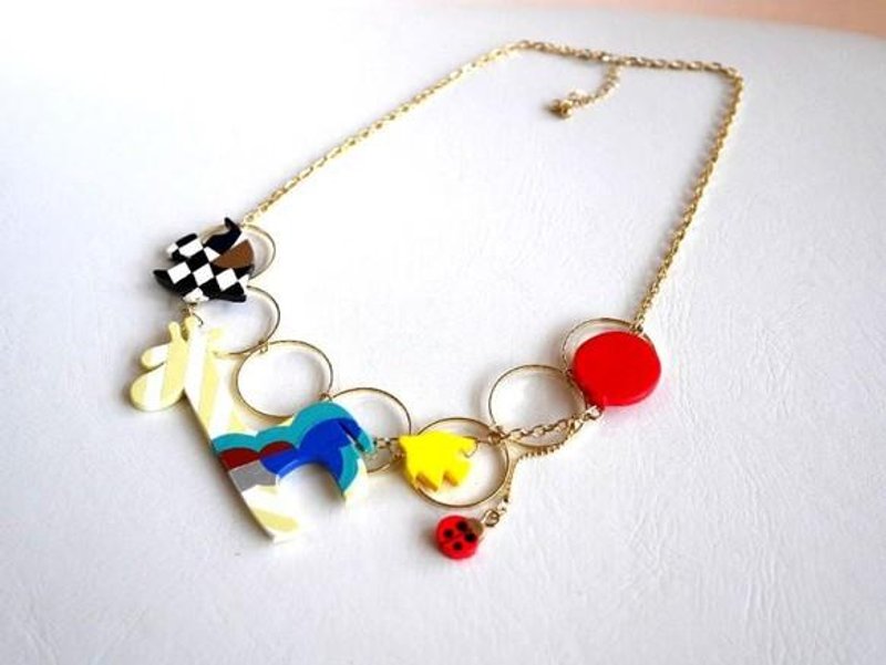 动物之森＋气球 项链 - 项链 - 塑料 多色