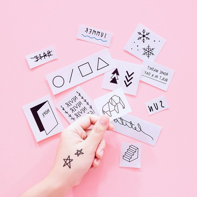 纹身贴纸新年福袋 - 纹身贴 - 纸 多色