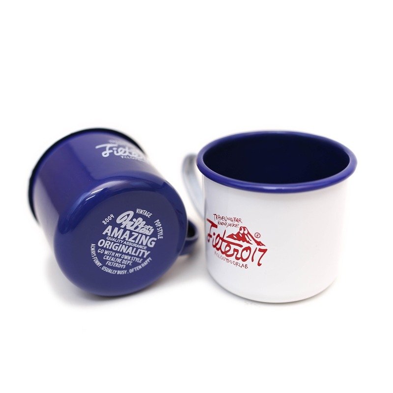 Filter017 OUTDOOR LAB Enamel Cup 塘瓷(珐琅)杯 - 茶具/茶杯 - 瓷 