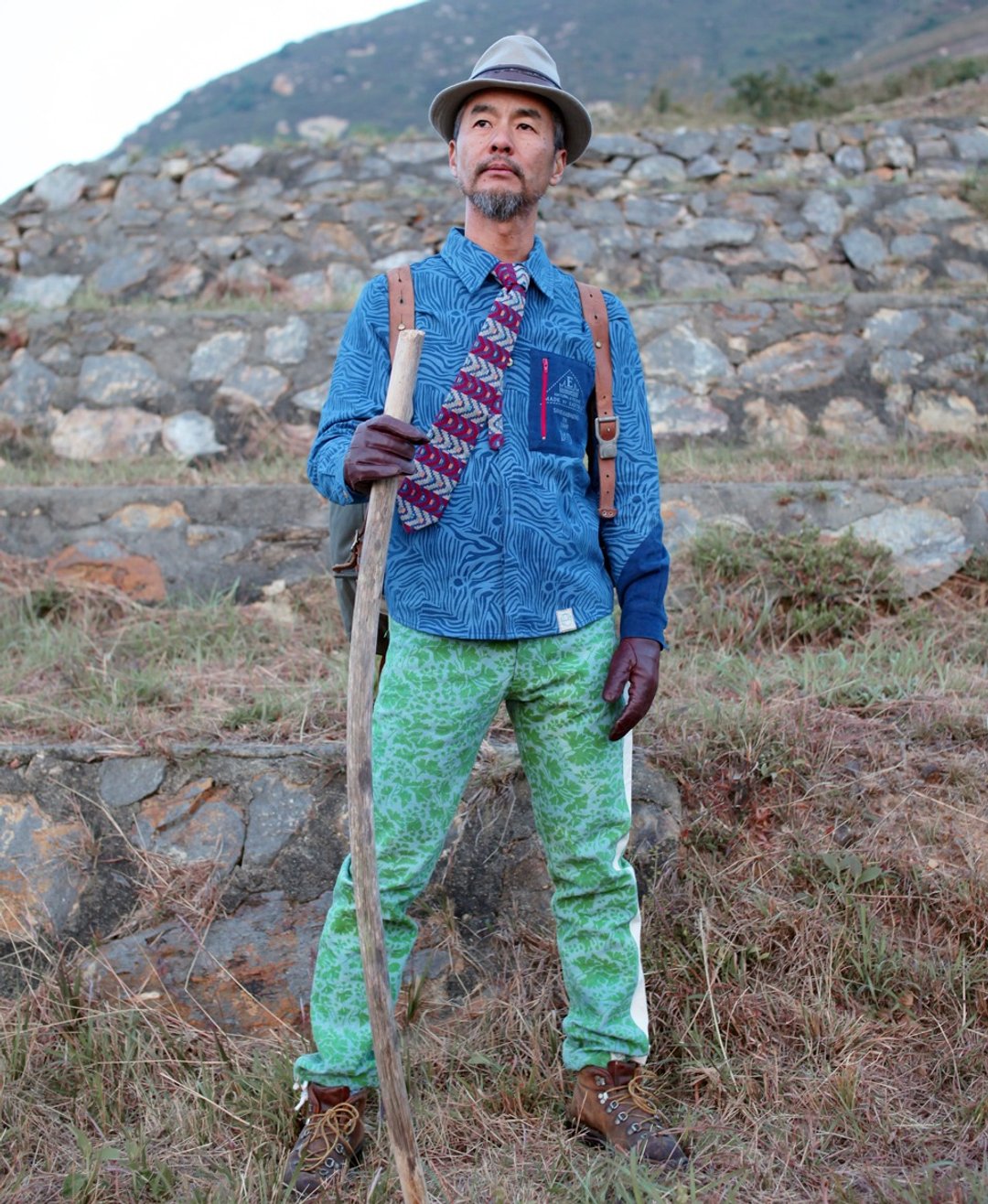 EARTH.er  │"LEAFS CAMO"帆布裤 ● LEAFS CAMO Canvas Trouser│ :: 香港原创设计品牌 :: - 男士长裤 - 棉 绿色
