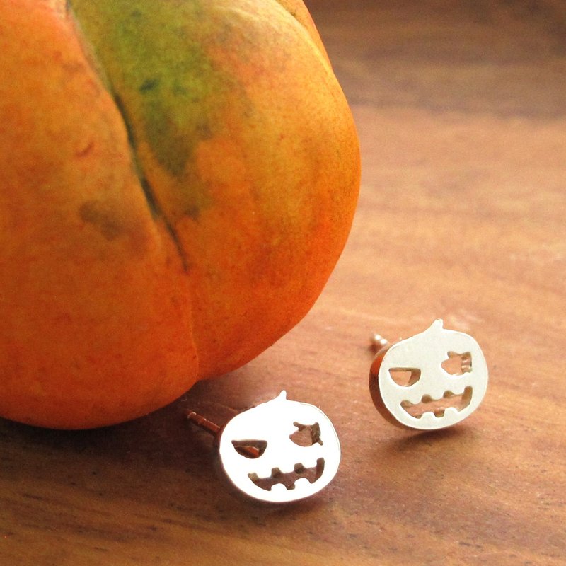 Mini Halloween/Forest万圣节纯银耳环 六芒星/十字架/蝙蝠/魔法巫师帽/小鬼魂/飞碟行星-64DESIGN银饰订制 - 其他 - 其他金属 灰色