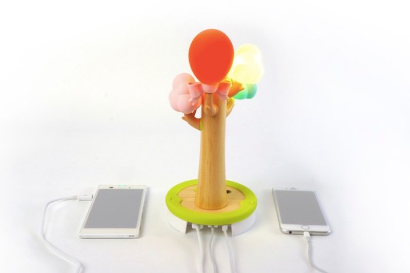 Vacii TreeLight 梦想树情境灯/夜灯/床头灯/充电座 (加赠vacii卷线收纳系列1个) - 灯具/灯饰 - 木头 多色