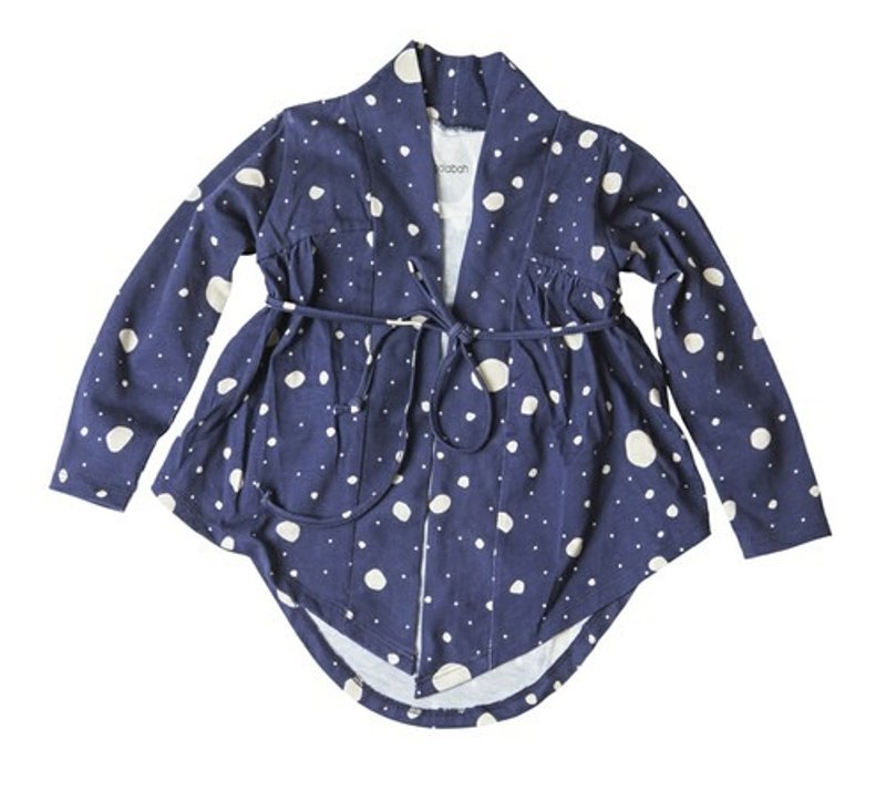 2014秋冬 koolabah 满版白色点点有机棉罩衫 - 其他 - 棉．麻 蓝色