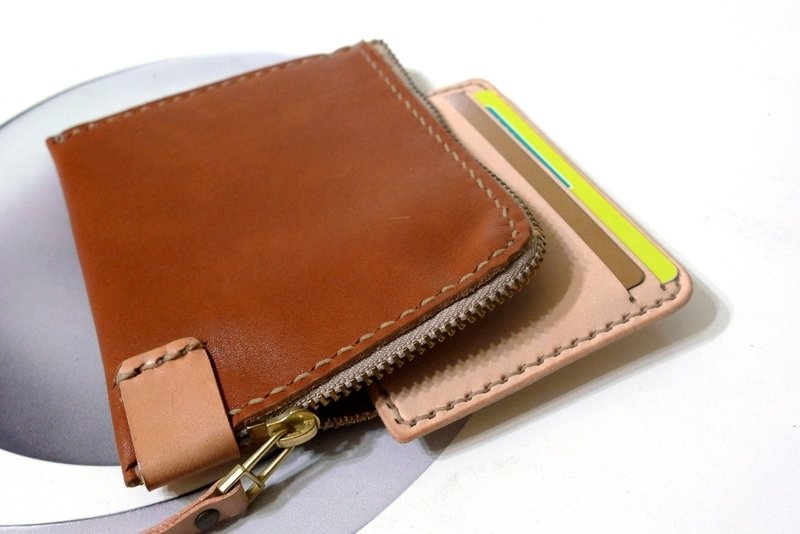 便利钞票零钱包+双层卡卡包中夹 组合优惠 - 皮夹/钱包 - 真皮 