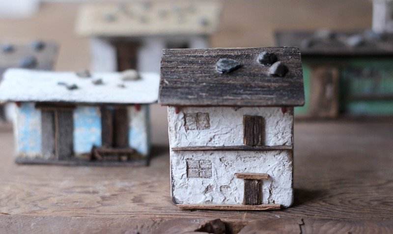 ▲老屋小房子 - 摆饰 - 木头 白色
