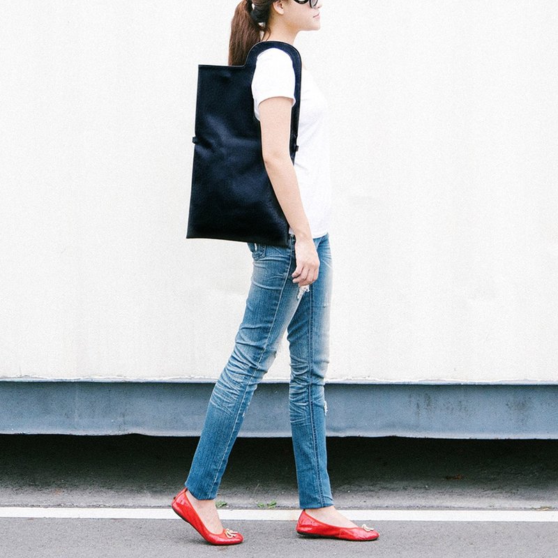 【Ａ４几何方块包】新版 ：：黑色：： - 侧背包/斜挎包 - 防水材质 黑色