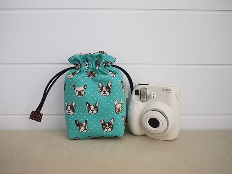 hairmo。斗牛犬束口拍立得相机包-绿+(mini) - 相机包/相机袋 - 其他材质 绿色