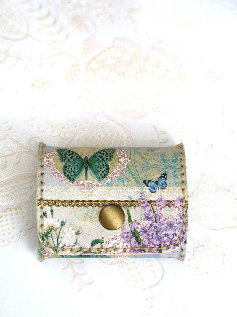 手缝皮革零钱包 - 零钱包 - 真皮 