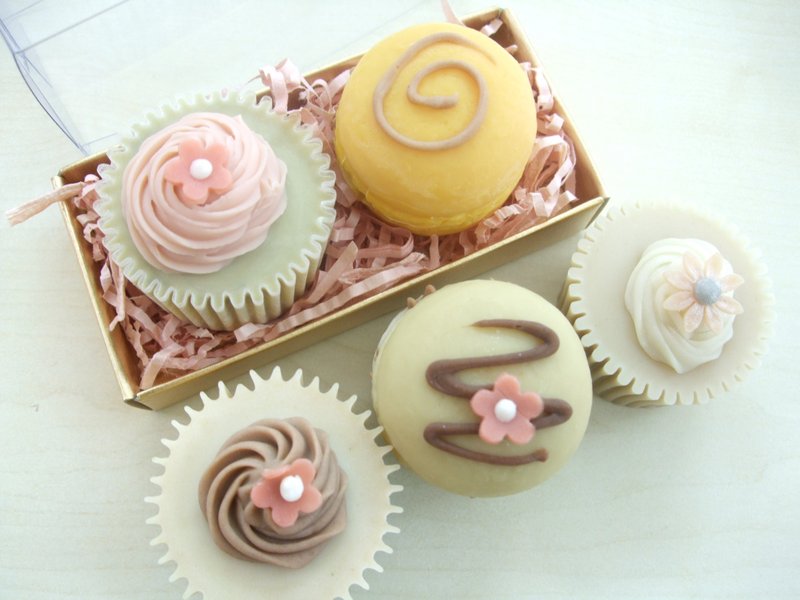 二入马卡龙 | 杯子蛋糕 - 沐浴用品 - 植物．花 