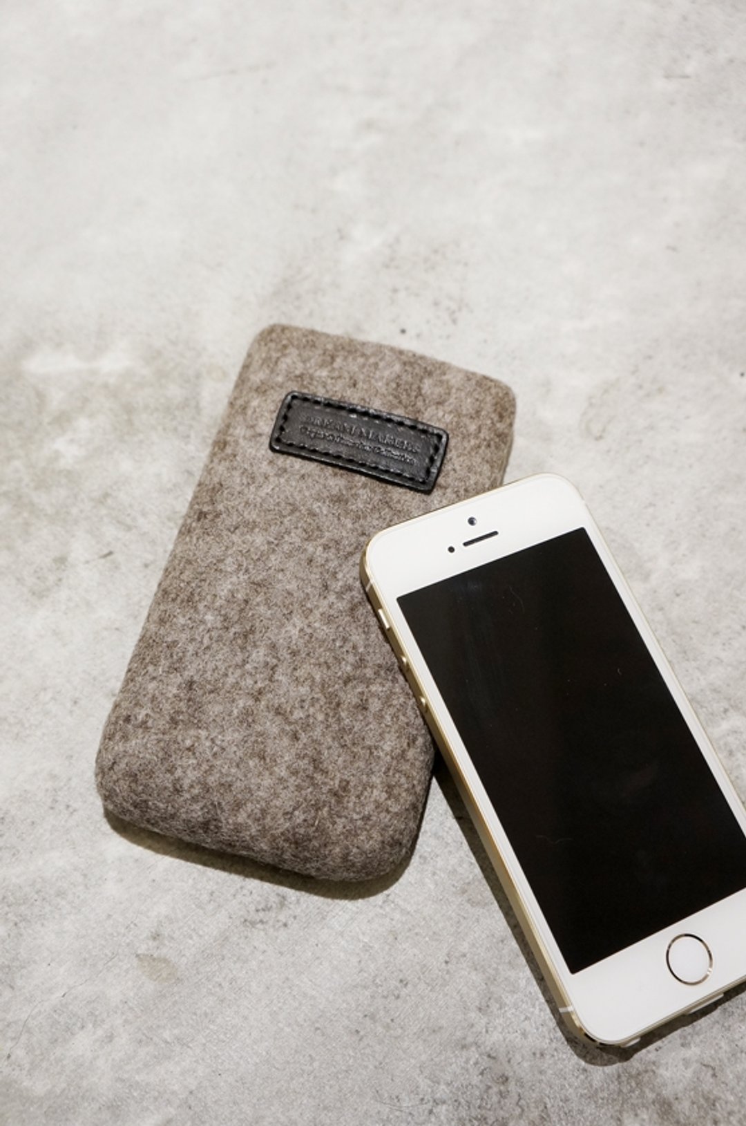 无缝手机包 自然色灰  （iphone 5,5s专用） - 其他 - 羊毛 蓝色