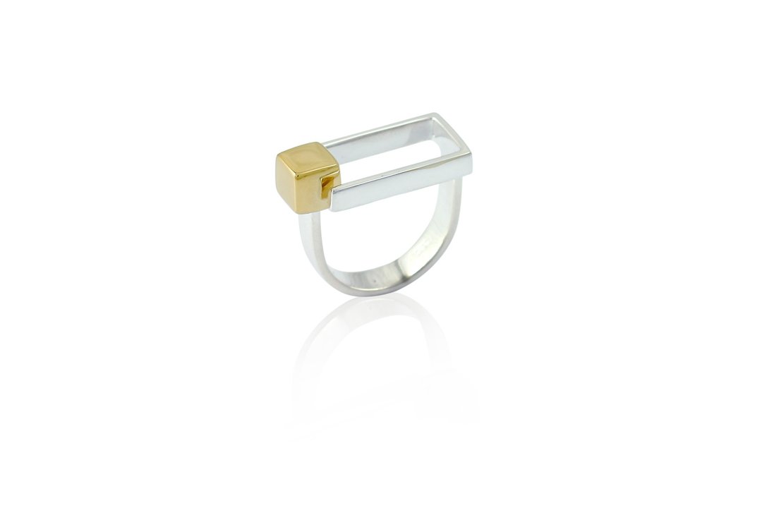 QUAD Ring - sterling silver - 戒指 - 其他金属 