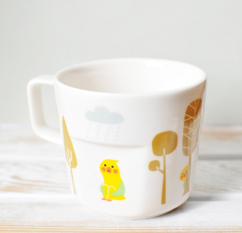 【日本Decole】concombre系列 森林秘汤马克杯 / 咖啡杯 - 咖啡杯/马克杯 - 其他材质 黄色