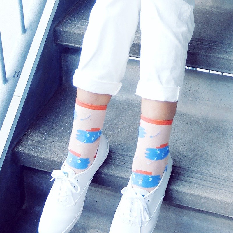 口哨云 / 右手超人袜 - 袜子 - 其他材质 红色