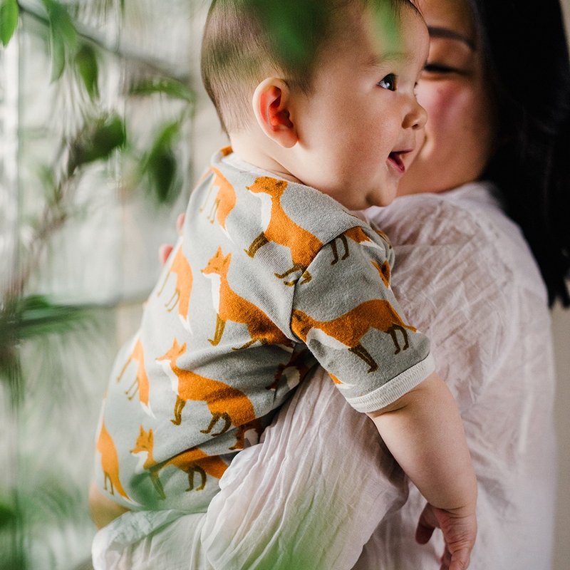 MILKBARN 有机棉短袖包臀衣 - 其他 - 棉．麻 多色