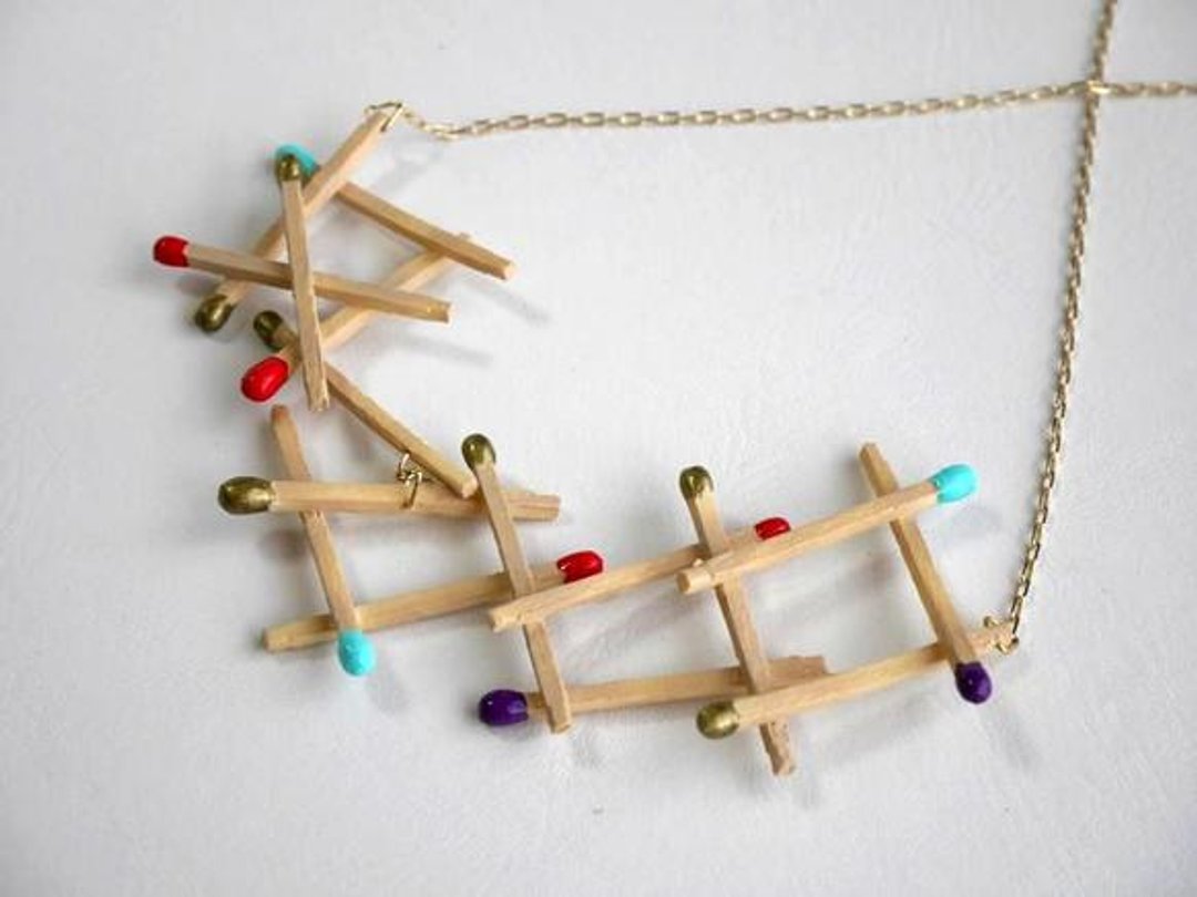 Match fresh necklace - 项链 - 塑料 多色