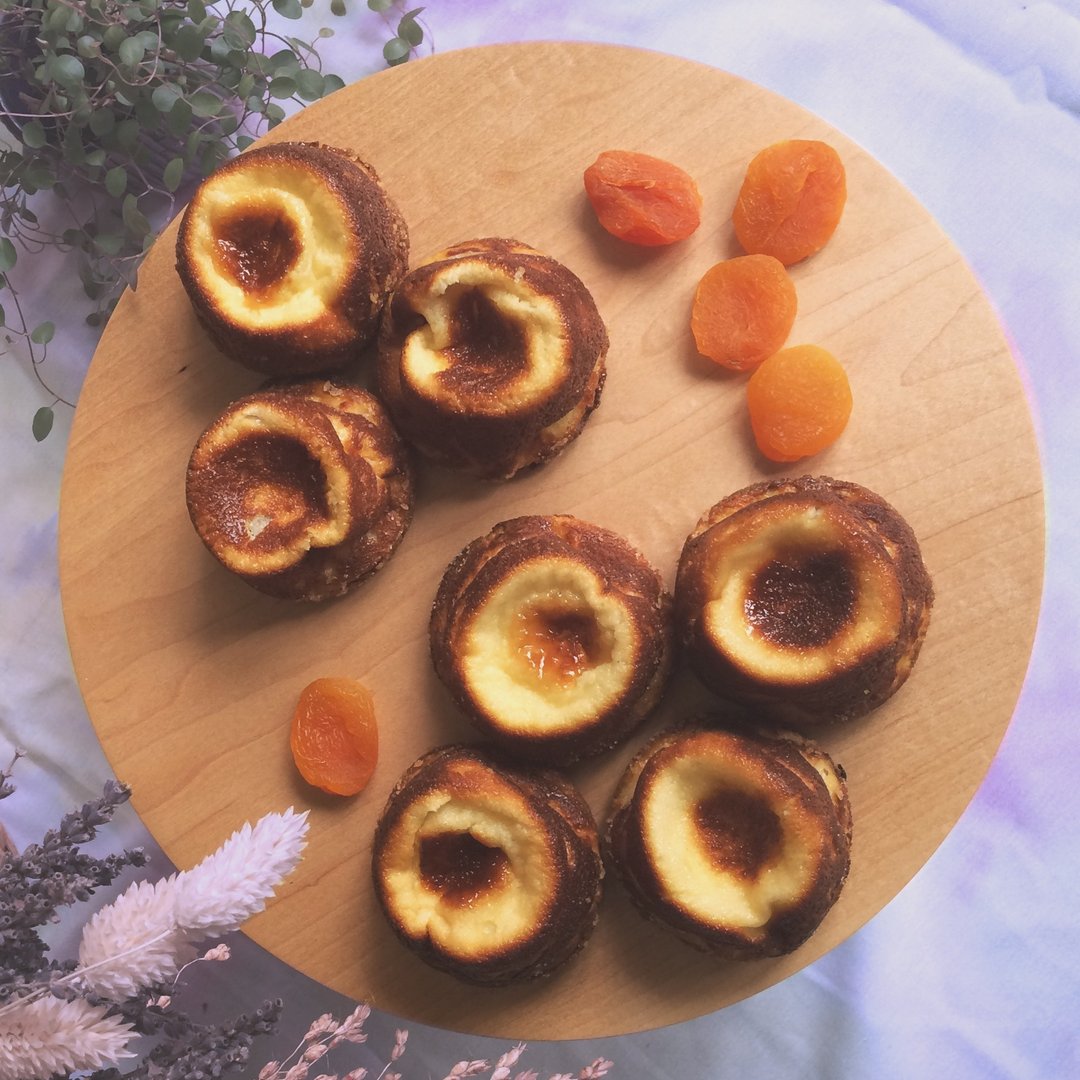 法式手工甜点心 杏桃布列塔尼蛋奶糕 Apricot far breton ☆ 一份2个 - 蛋糕/甜点 - 新鲜食材 多色