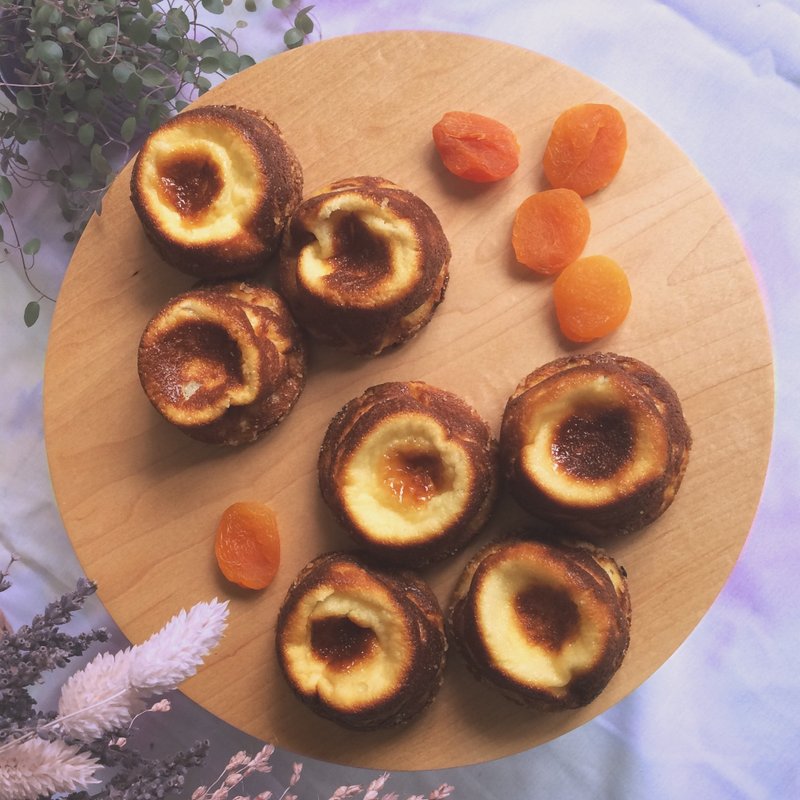 法式手工甜点心 杏桃布列塔尼蛋奶糕 Apricot far breton ☆ 一份2个 - 蛋糕/甜点 - 新鲜食材 多色