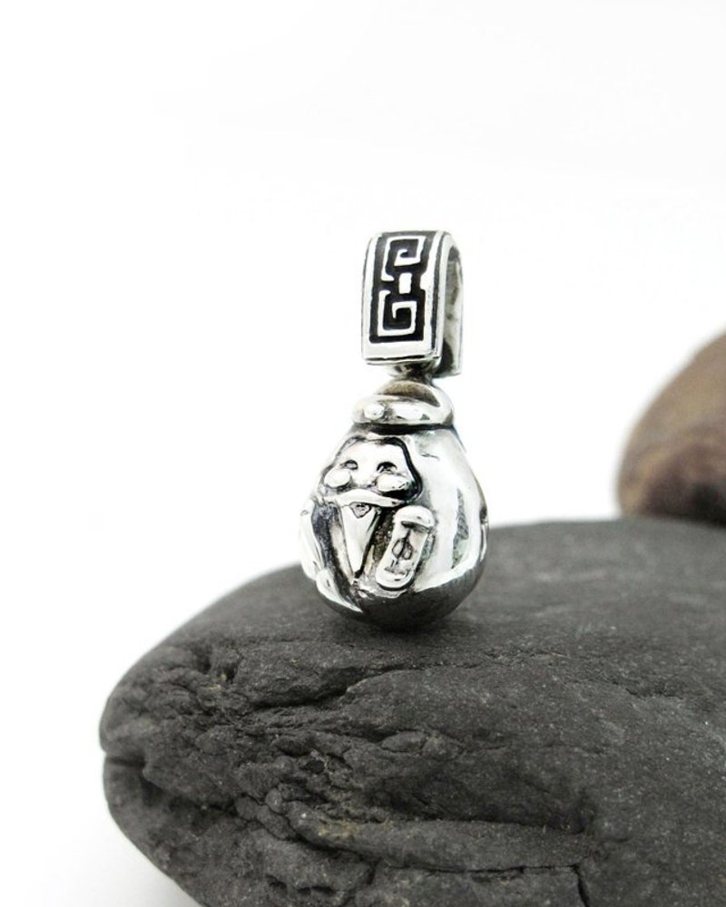 文昌星君 神明银坠 好神铃铛 纯银坠子(不含链) - 项链 - 纯银 银色